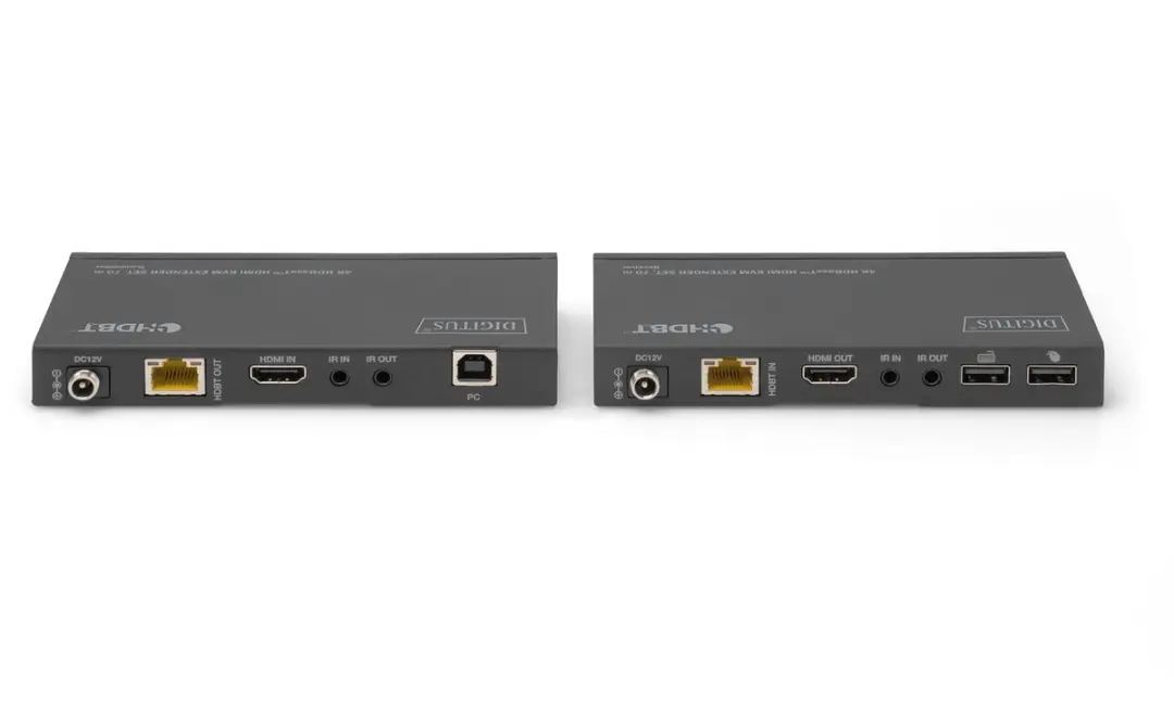 Digitus DS-55512 4K HDBaseT KVM Extender Set - 70m