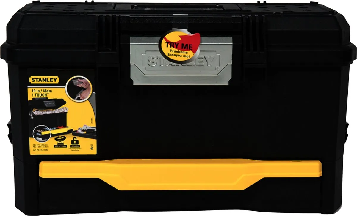 Stanley Gereedschapskoffer 19" 1-70-316 - 2-delig - Zwart/Geel