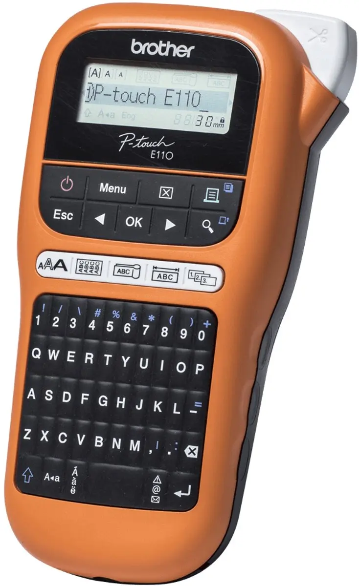 Brother PT-E110VP Labelprinter - 200 Symbolen - Zwart/Orange