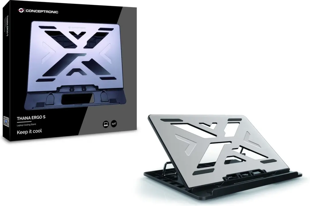 Conceptronic THANA ERGO S THANA03G Laptopstandaard - 15,6" - Grijs