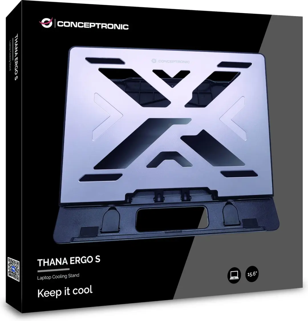 Conceptronic THANA ERGO S THANA03G Laptopstandaard - 15,6" - Grijs