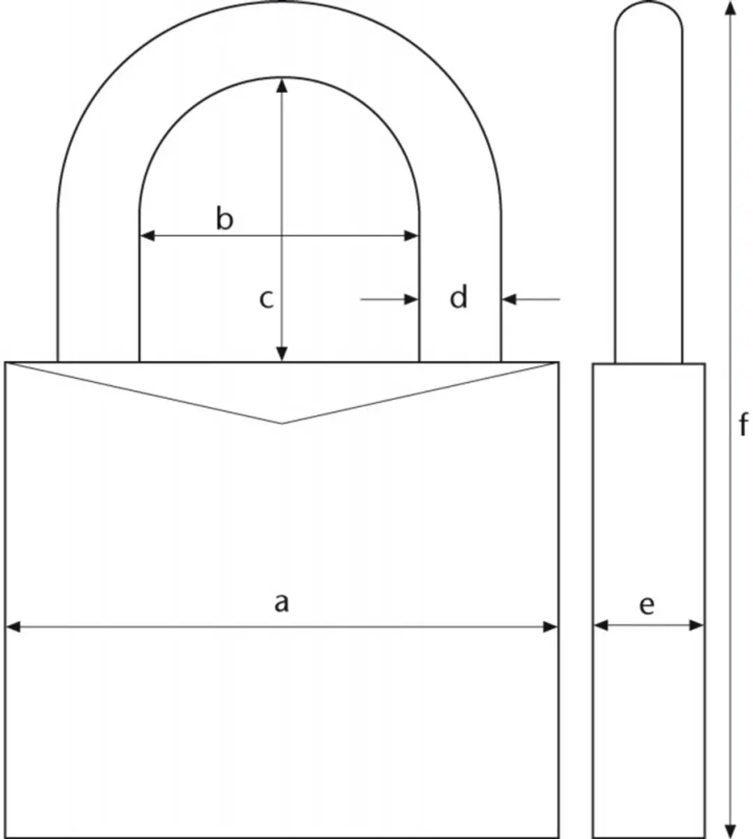ABUS 55mm Hangslot - Zwart