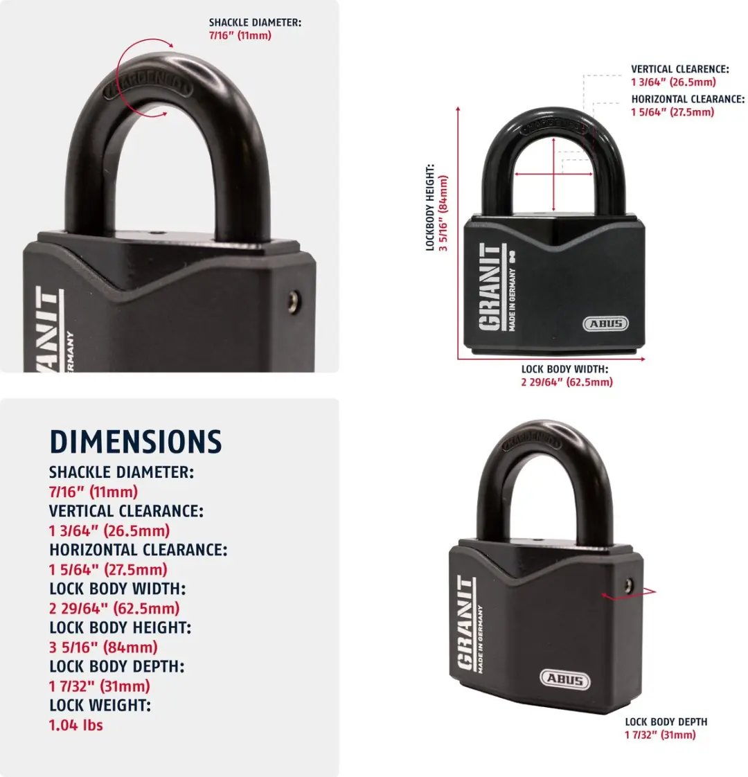 ABUS 55mm Hangslot - Zwart
