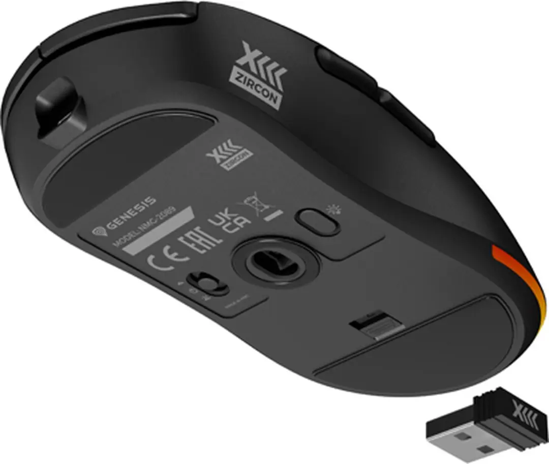 Genesis Zircon XIII NMG-2089 Gaming Muis - Draadloos 26000DPI - Zwart