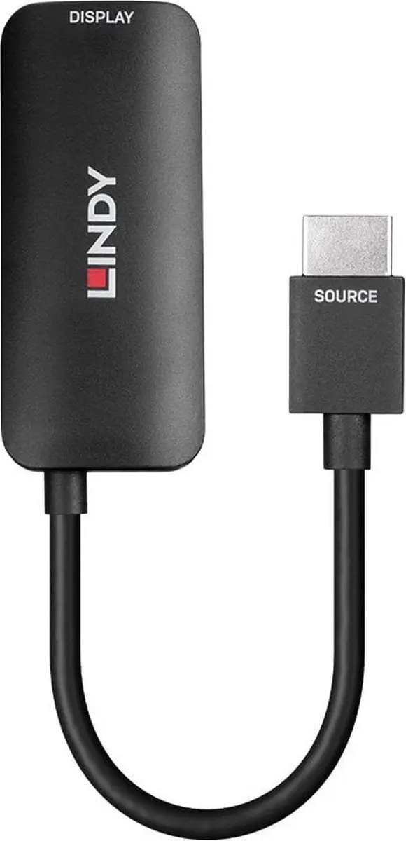Lindy 38329 HDMI naar DisplayPort Adapter - Zwart