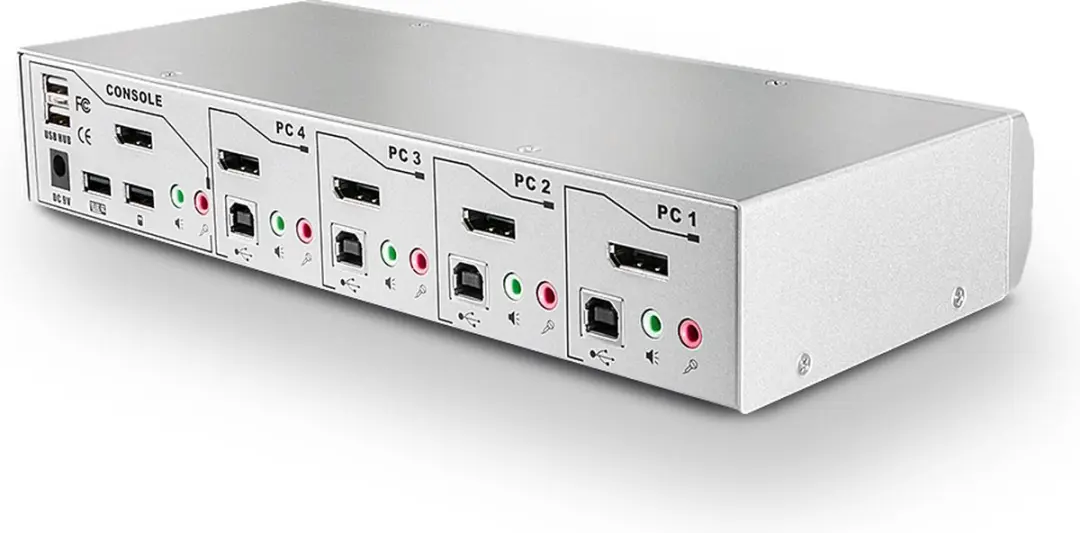 Lindy KVM-switch DisplayPort 3840x2160 - Muis & Toetsenbord