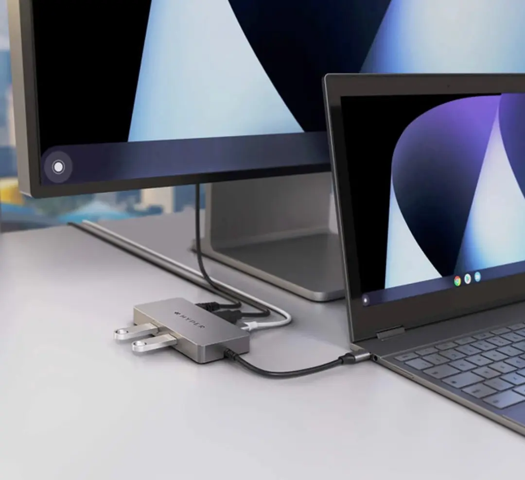 HyperDrive Chrome 5-in-1 USB-C Hub HDMB2-GL - Zilver