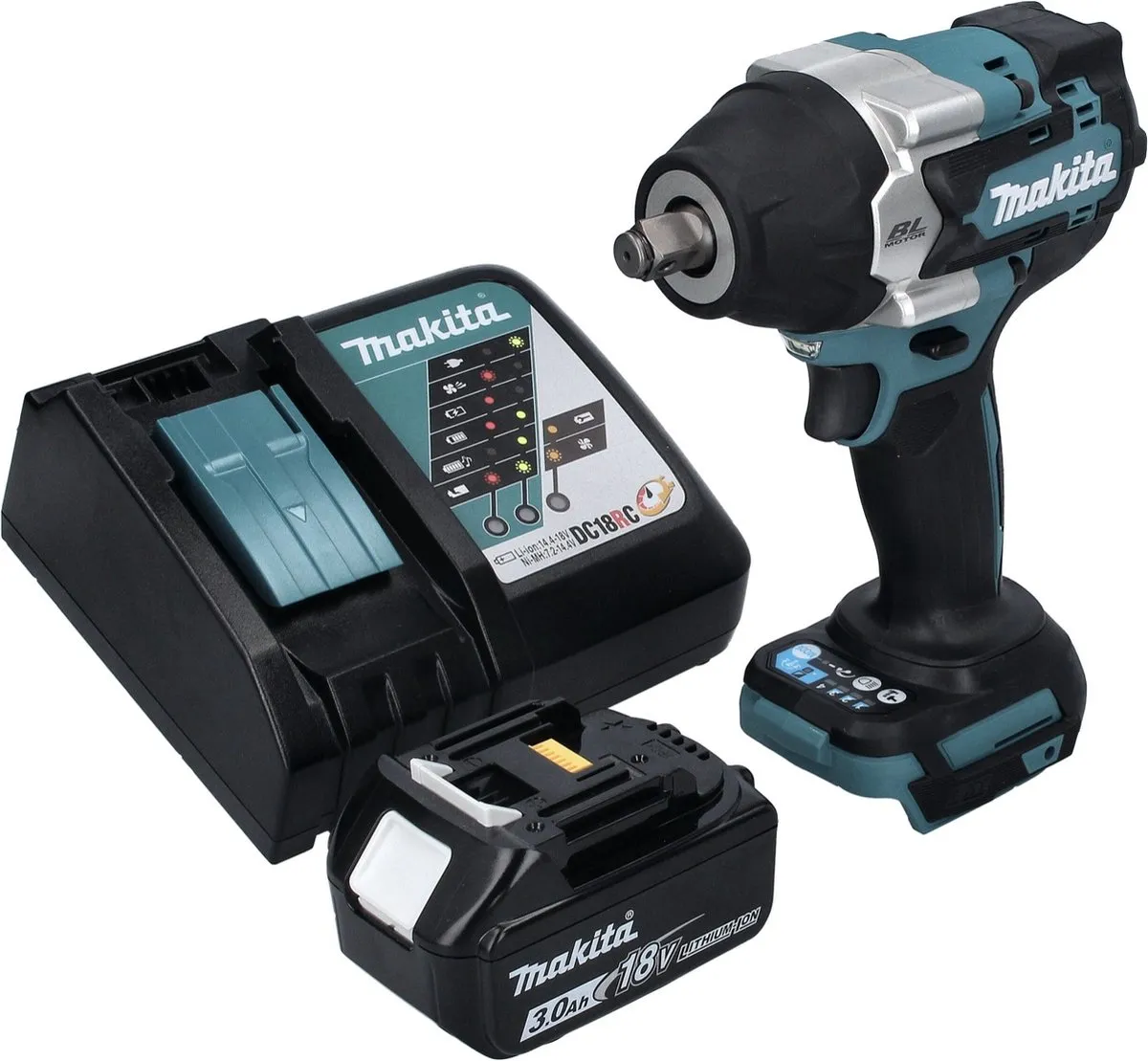 Makita DTW 700 RF1 Slagmoersleutel 18V 700Nm - Borstelloos - 2700 Slagen - afbeelding 4 van 6