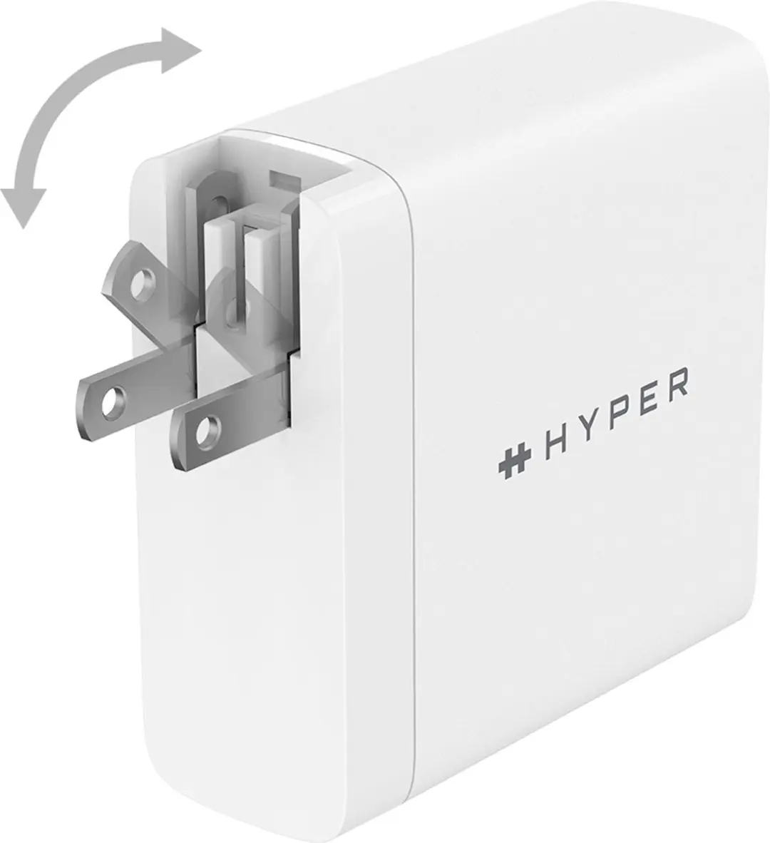 Hyper HyperJuice HJG140WW GaN Travel Oplader 140W - 3 Poorten - Wit