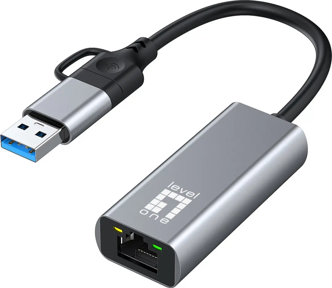 LevelOne USB-0423 Ethernet Netwerkkaart 2500 Mbit/s - Grijs