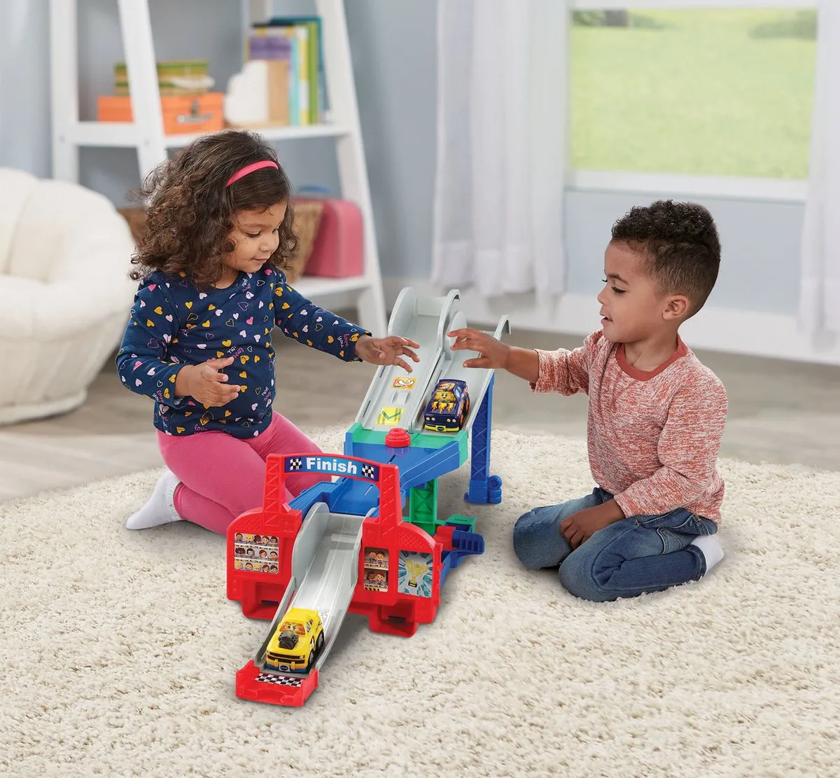 VTech Toet Toet Auto's 4-in-1 Stuntbaan Blauw