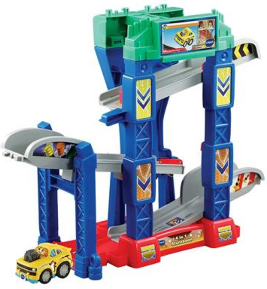 VTech Toet Toet Auto's 4-in-1 Stuntbaan - Interactief Speelgoed - Educatief Babyspeelgoed - Vanaf 1 tot 5 Jaar