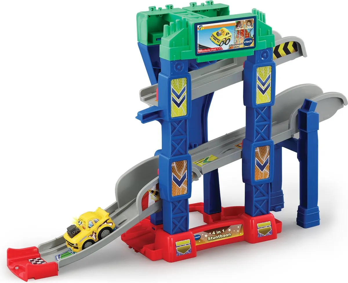 VTech Toet Toet Auto's 4-in-1 Stuntbaan Blauw - afbeelding 6 van 6