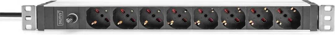 Digitus DN-95410-IT Energiedistributie 8 AC-uitgangen 1U - Grijs/Zwart