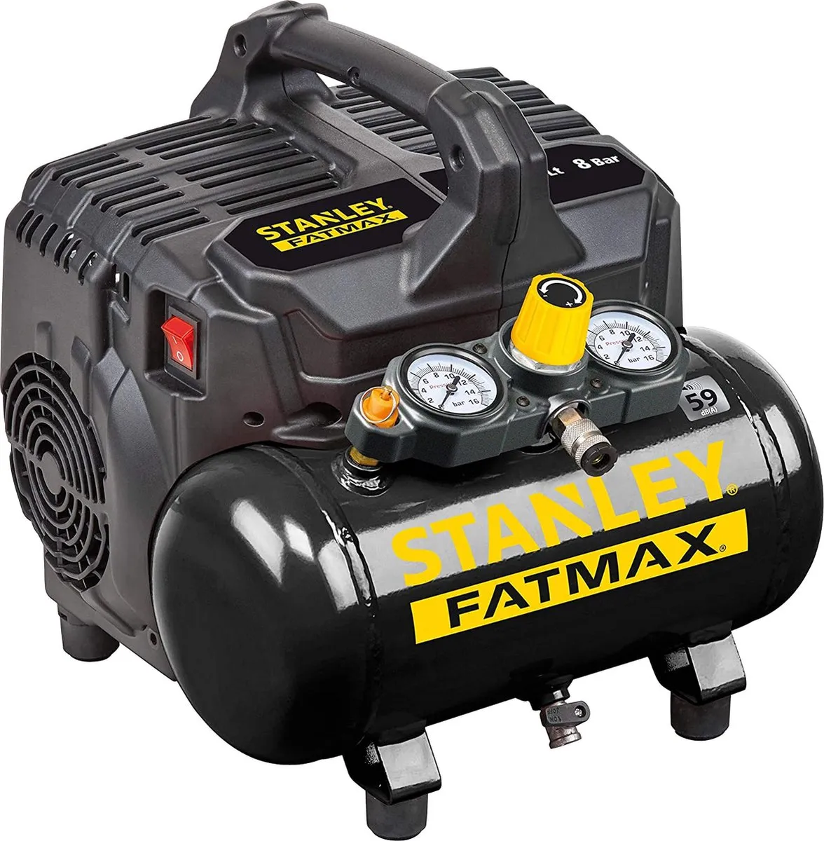 Stanley Compressor DST101/8/6 Olievrije Luchtcompressor
