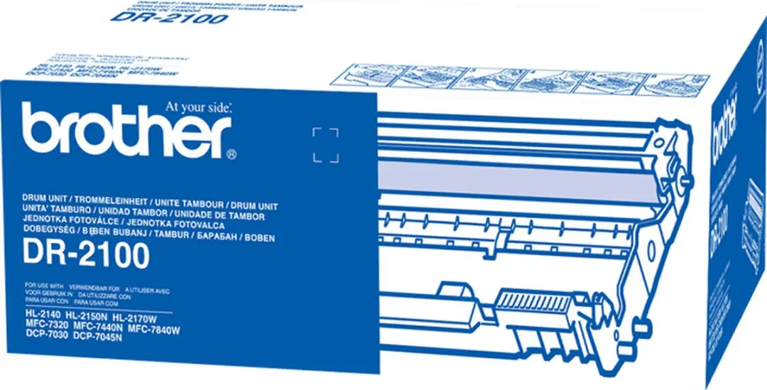 Brother DR-2100 Drum - 12.000 Pagina's - Zwart