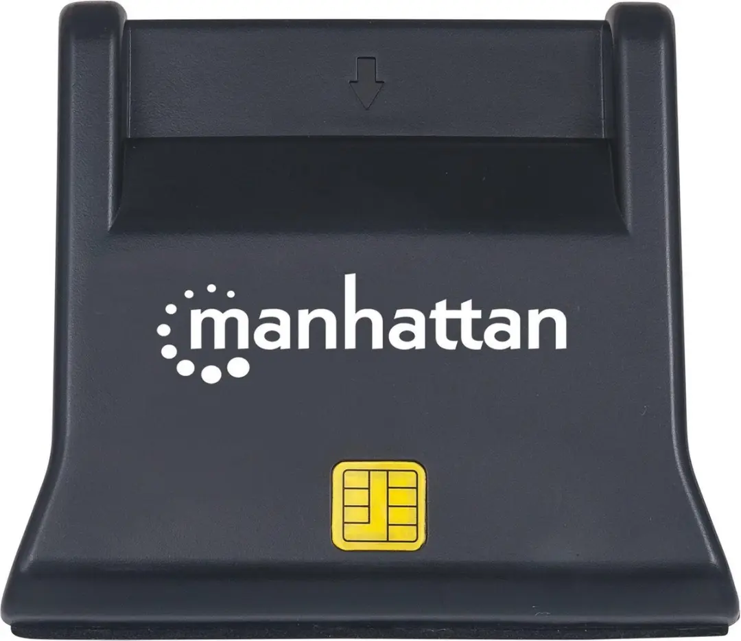 Manhattan 102025 Smart Card Reader - USB 2.0 - Zwart