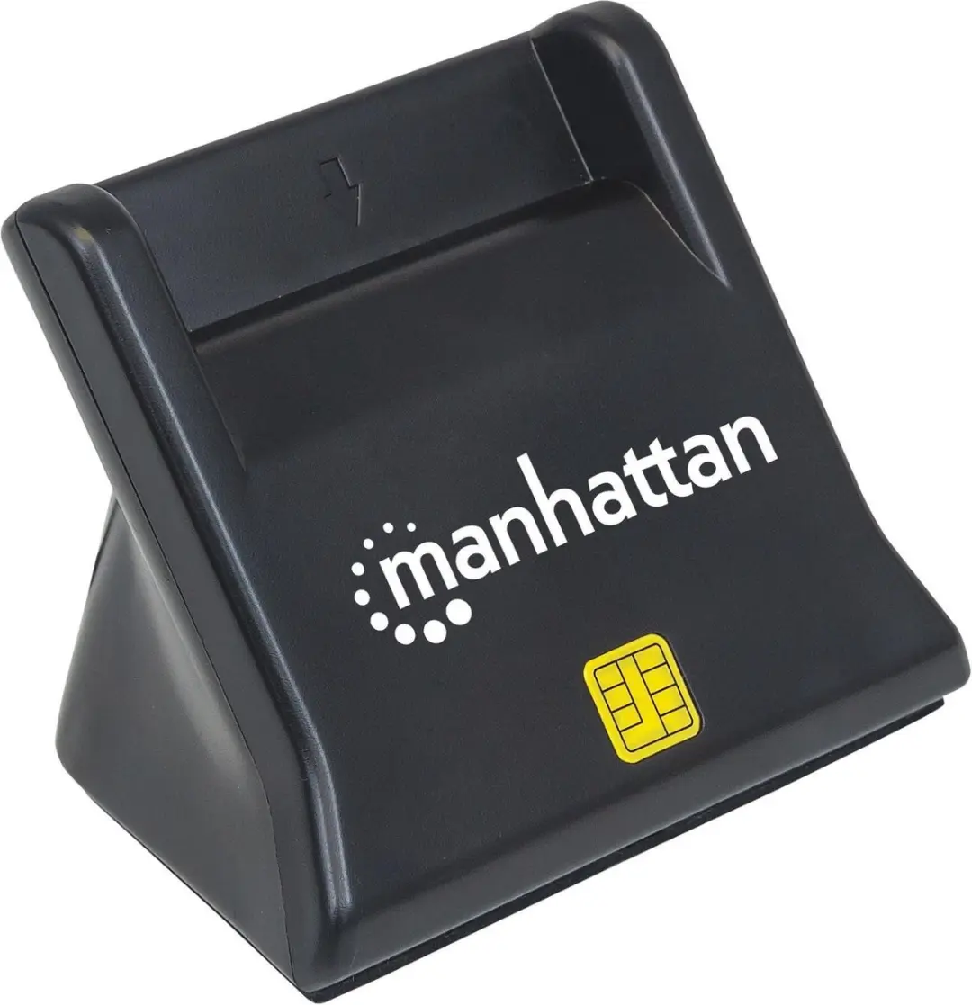Manhattan 102025 Smart Card Reader - USB 2.0 - Zwart