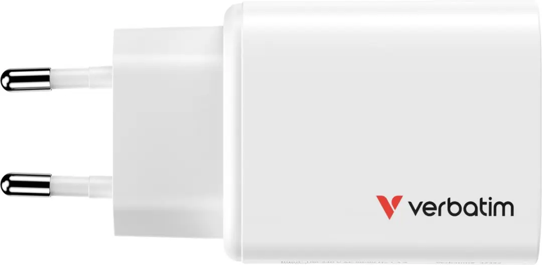 Verbatim Essentials GaN 65W Oplader 023942323532 - Wit
