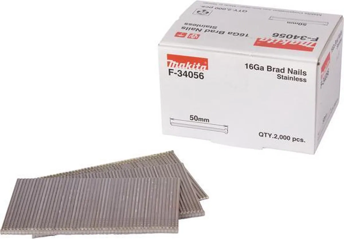 Makita F-34056 Brad RVS 50mm - 2000 Stuks