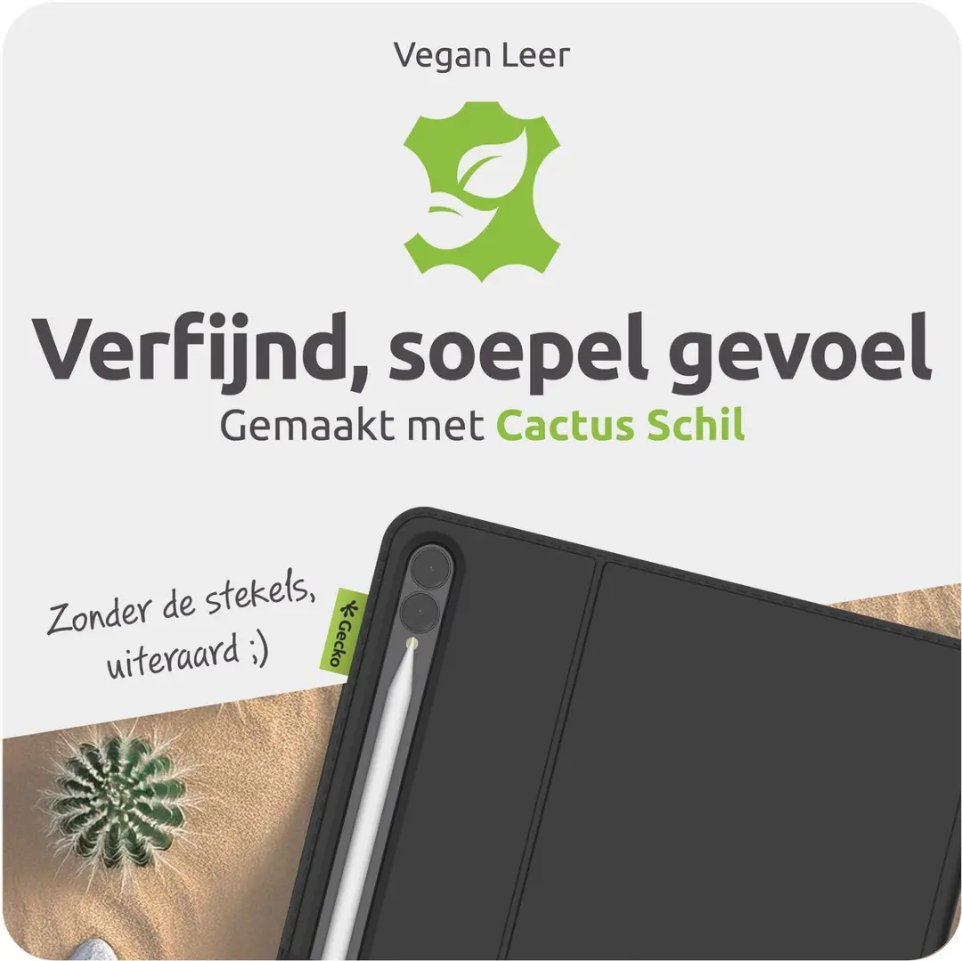 Gecko Covers V11CL2469C1 Tablethoes - Samsung Galaxy Tab A9/A11 Plus - Zwart