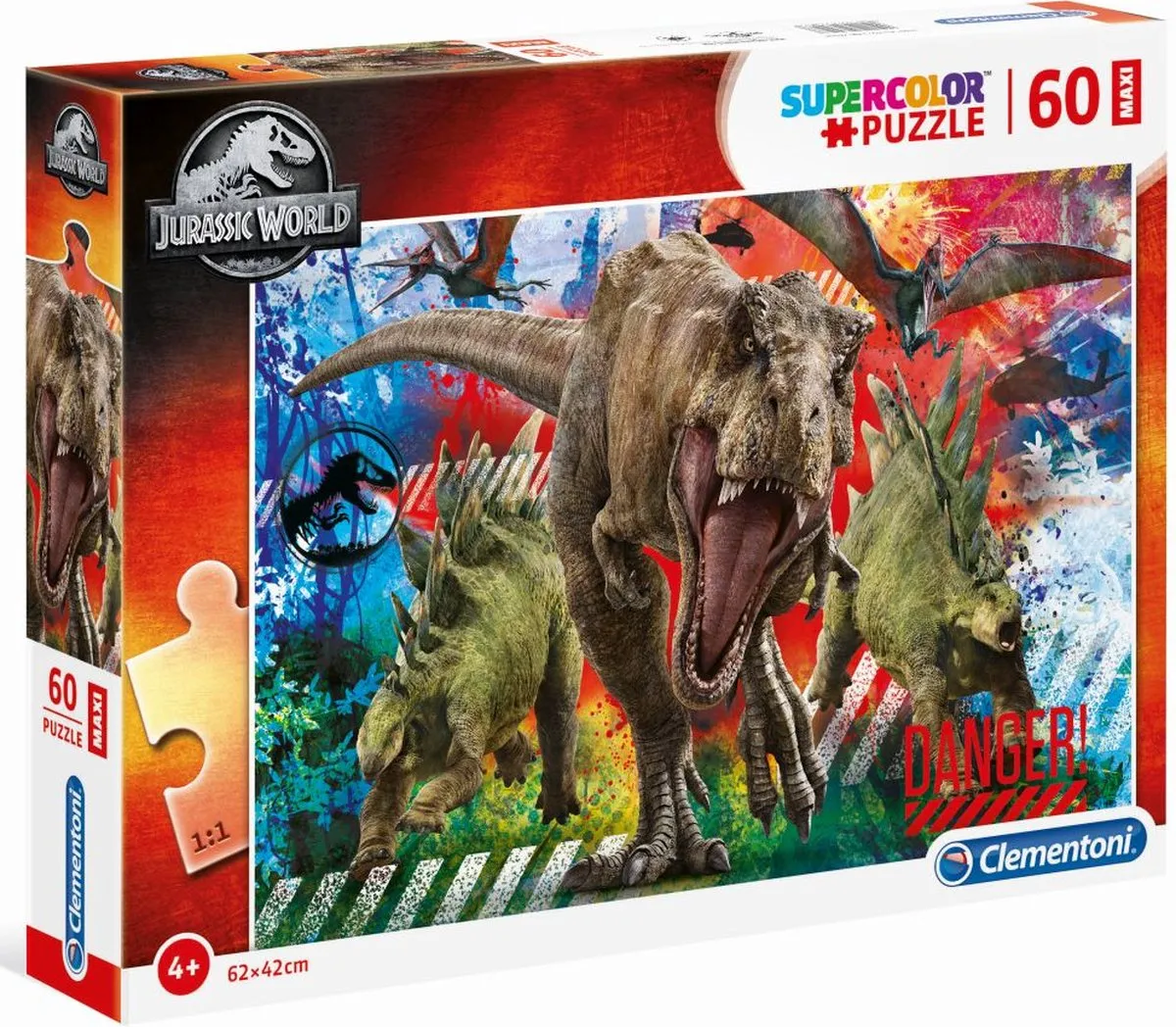 Clementoni Jurassic World Puzzel 60 Stukjes - Multicolor - afbeelding 2 van 6