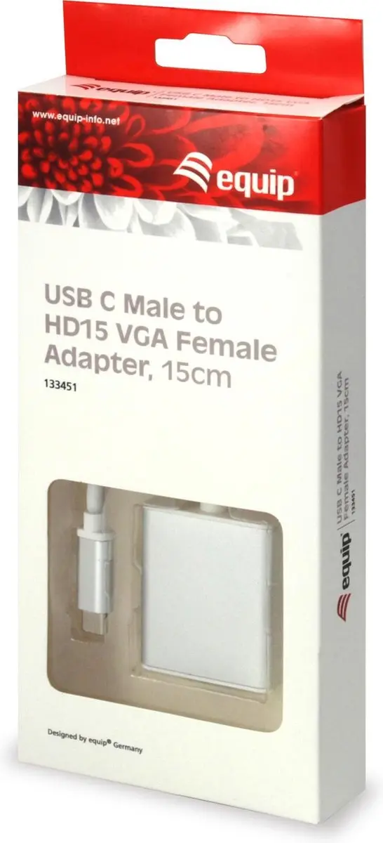 Equip USB-C naar VGA Adapter 133451 - Wit