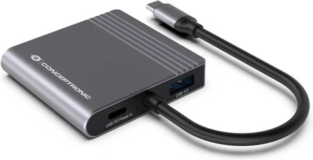 Conceptronic DONN13G USB 3.2 Dockingstation - Grijs