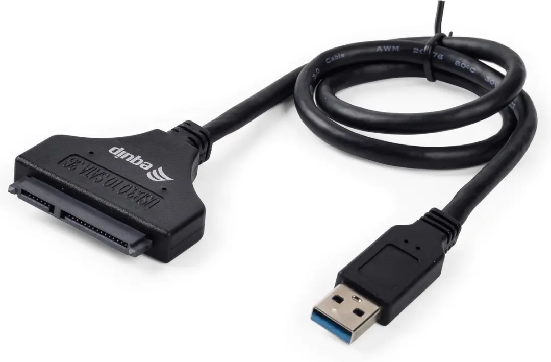 Equip 133471 USB-naar-SATA-adapter - 50cm - Zwart
