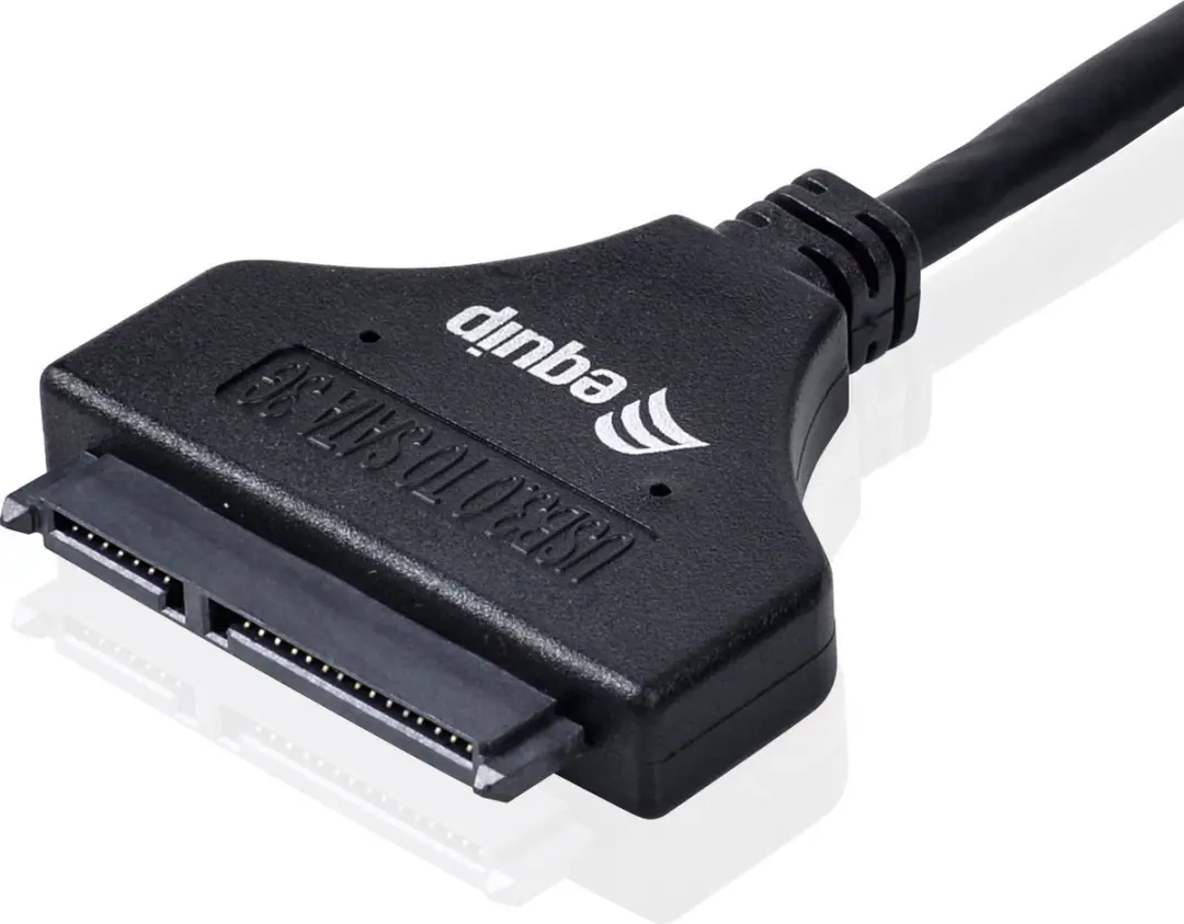 Equip 133471 USB-naar-SATA-adapter - 50cm - Zwart
