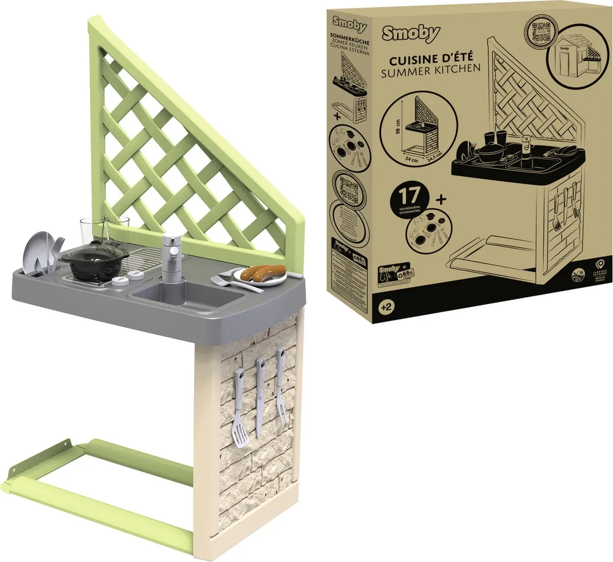Smoby Life Zomerkeuken Accessoires Speelhuis 7600810926WEB