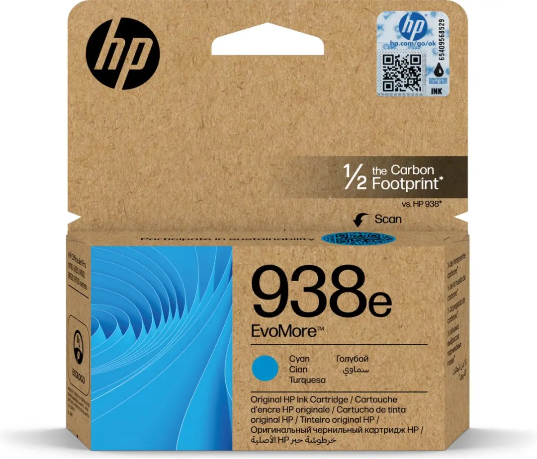 HP 938e EvoMore Cyaan XL Inktcartridge