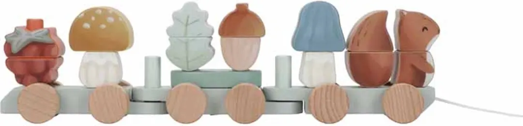 Little Dutch Blokkentrein Eekhoorn Forest Friends LD7235 - Multi