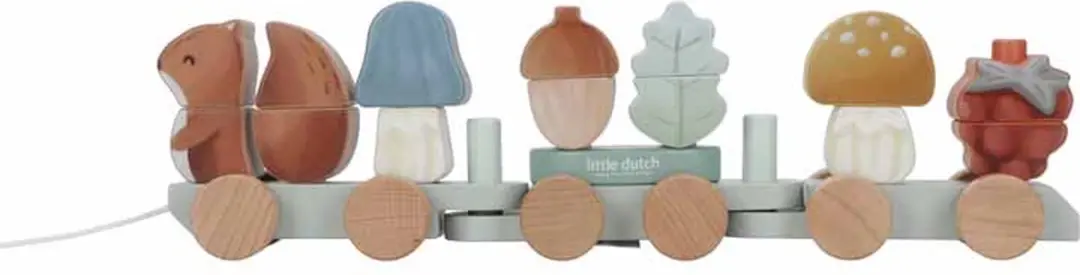 Little Dutch Blokkentrein Eekhoorn Forest Friends LD7235
