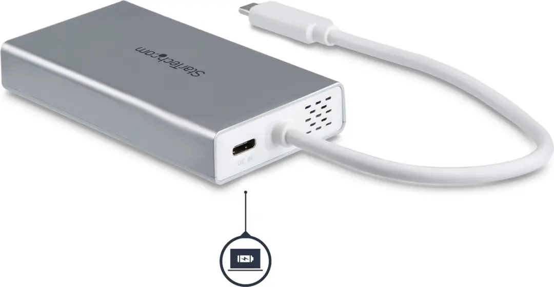 Startech DKT30CHPDW USB Hub - 60W - Zilver