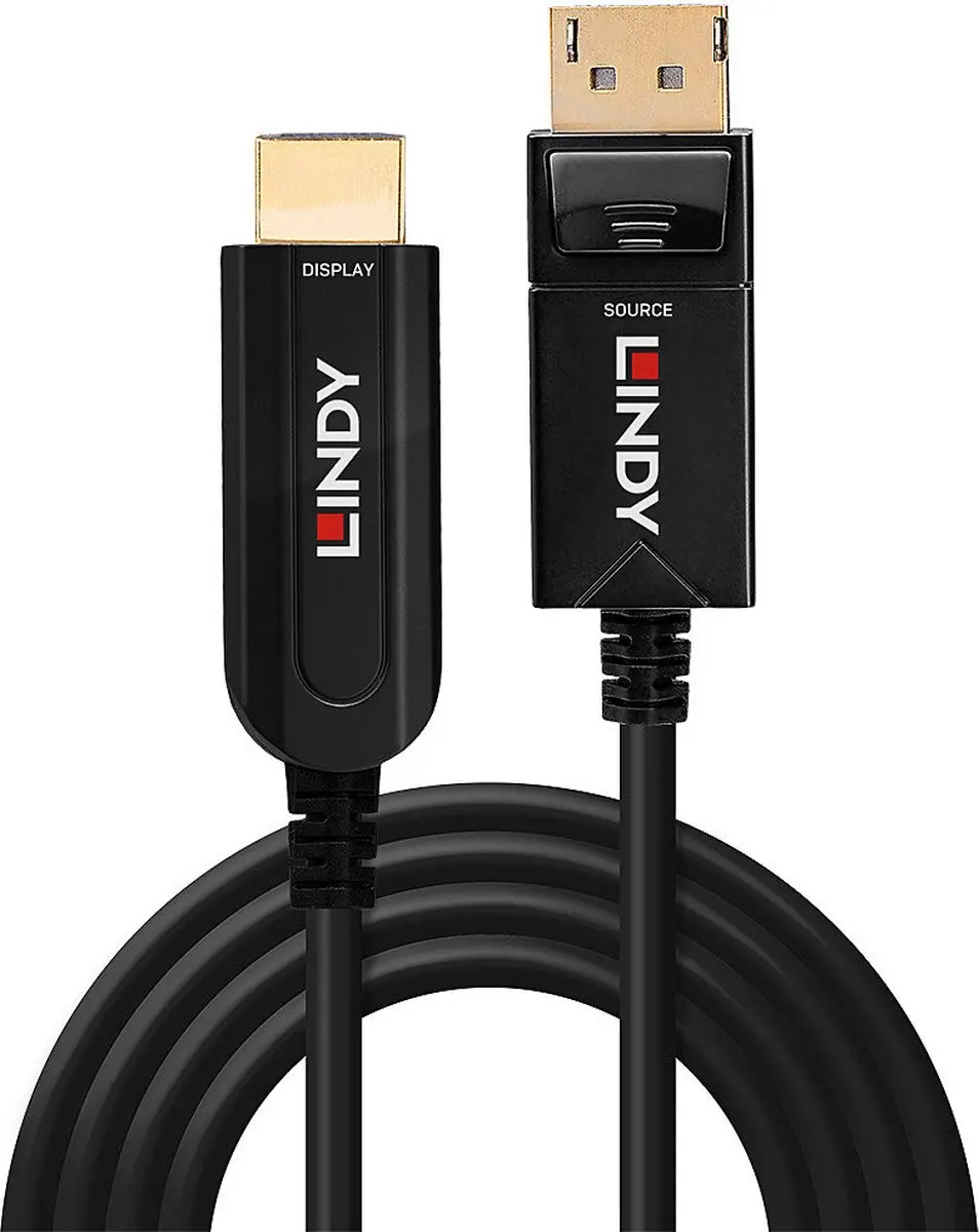 Lindy DisplayPort naar HDMI Kabel 40m - Zwart