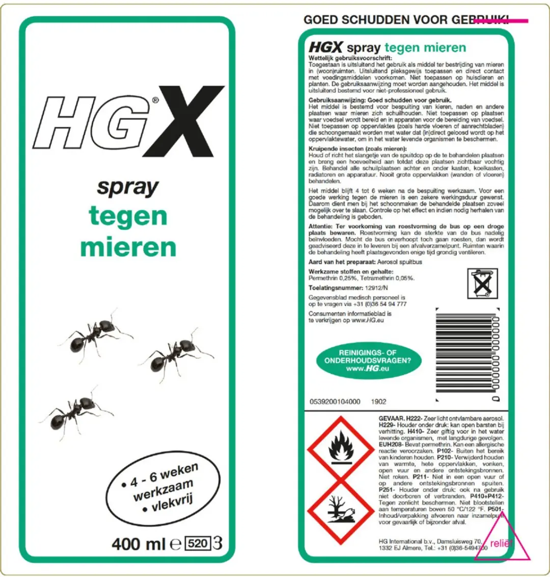 HGX Mierenspray 400ml