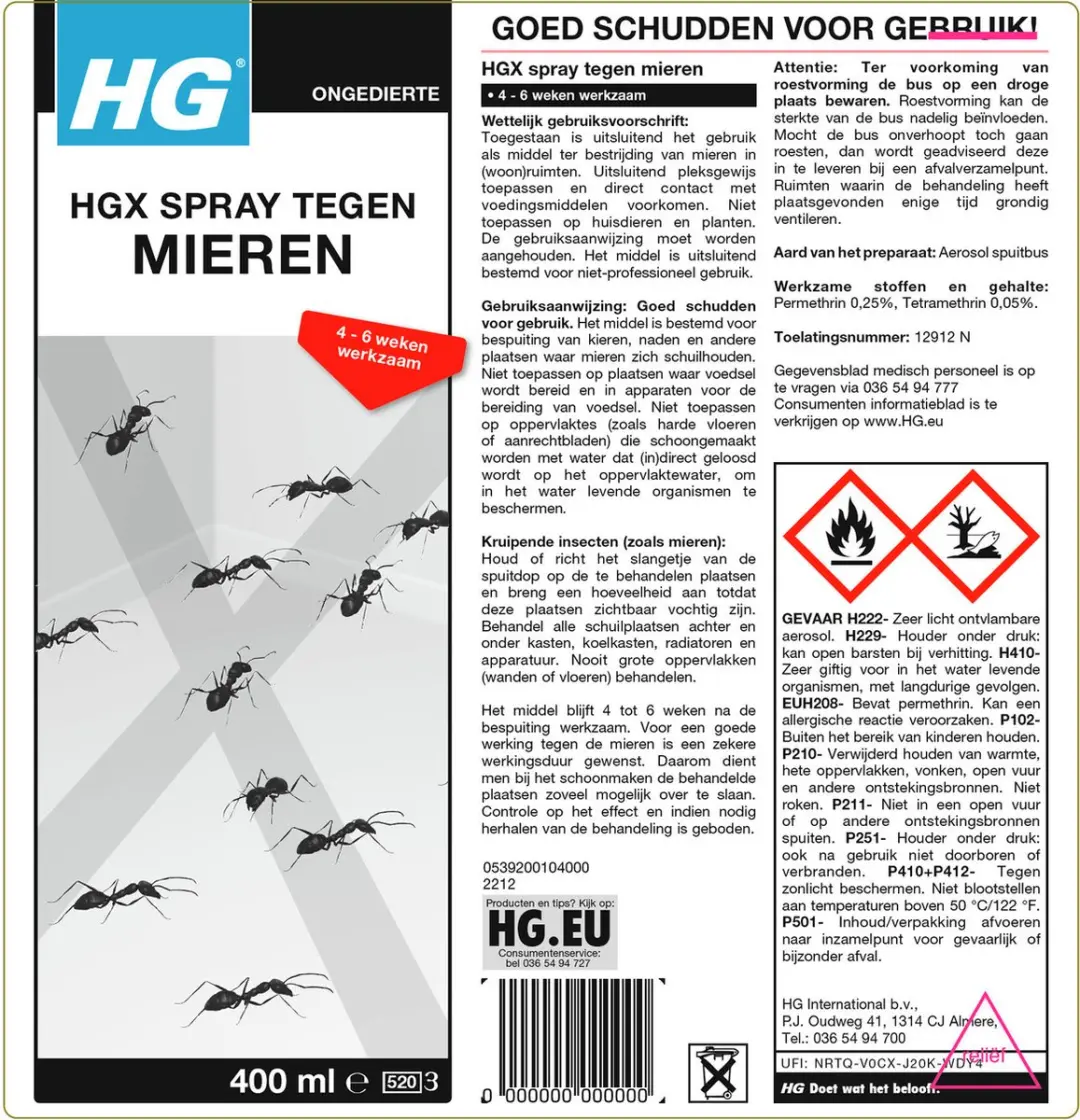 HGX Mierenspray 400ml