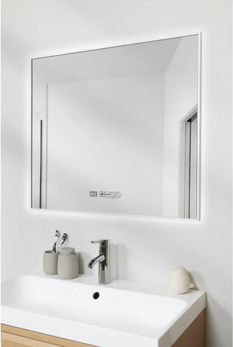 Eurom Sani 400 Mirror Infraroodpaneel 80x70cm - WiFi - 400W - Mat wit