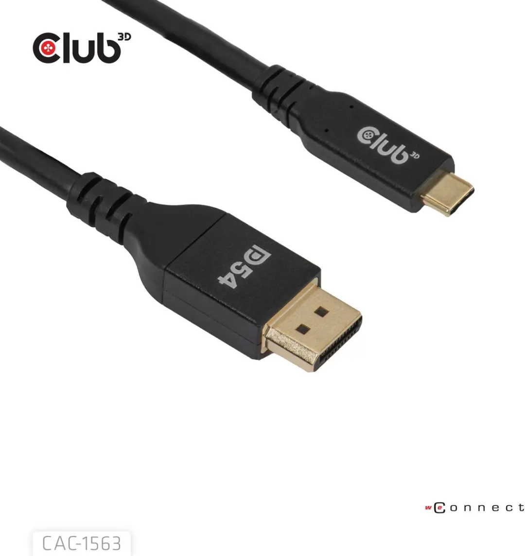 Club 3D USB-C naar DisplayPort 2.1 DP54 Kabel 8K120Hz 2m