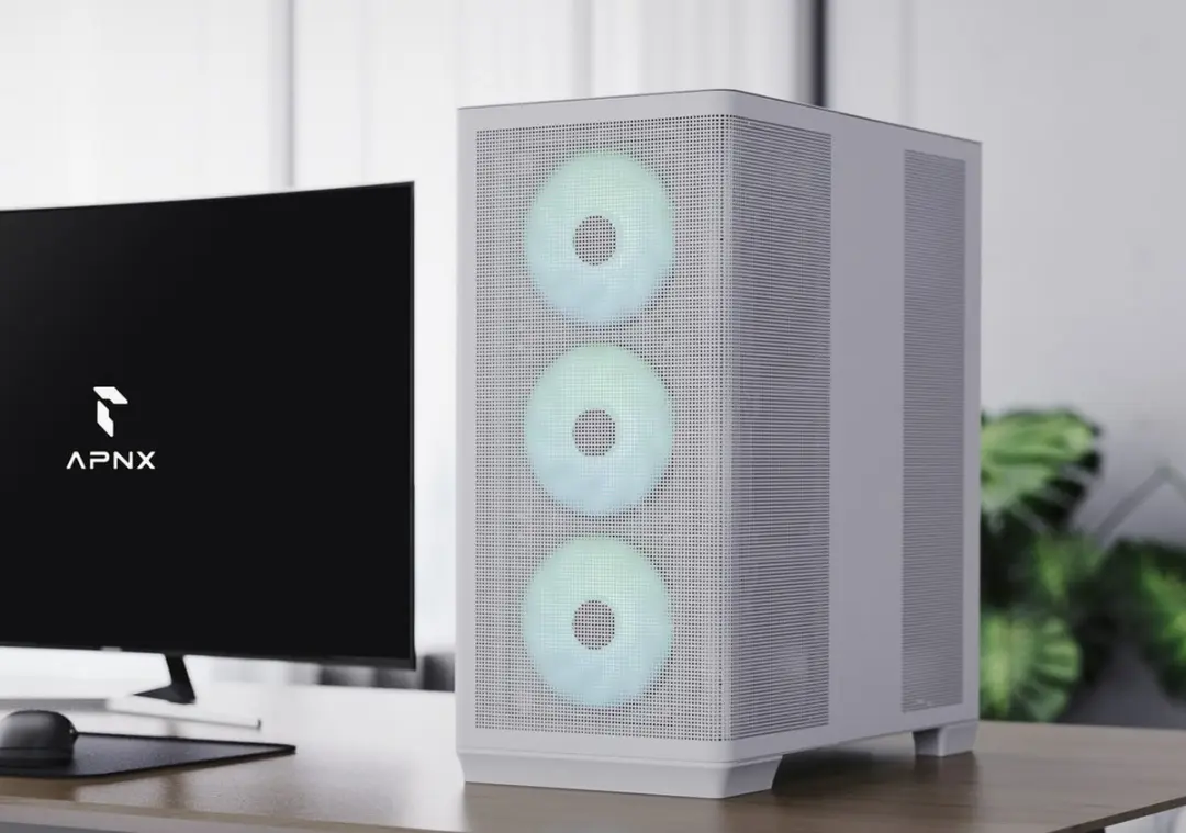 APNX C1 Mid-Tower Gaming Behuizing - Wit