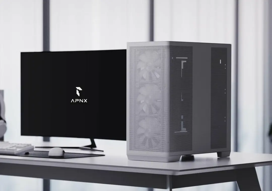 APNX C1 Mid-Tower Gaming Behuizing - Wit