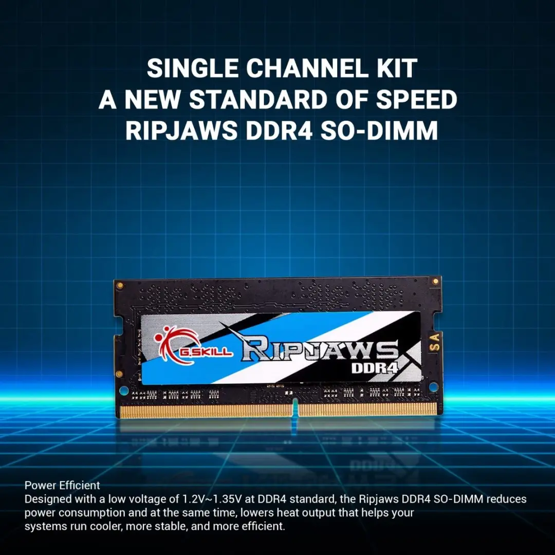 G.Skill Ripjaws F4-3200C22S-8GRS SODIMM RAM 8GB 3200MHz