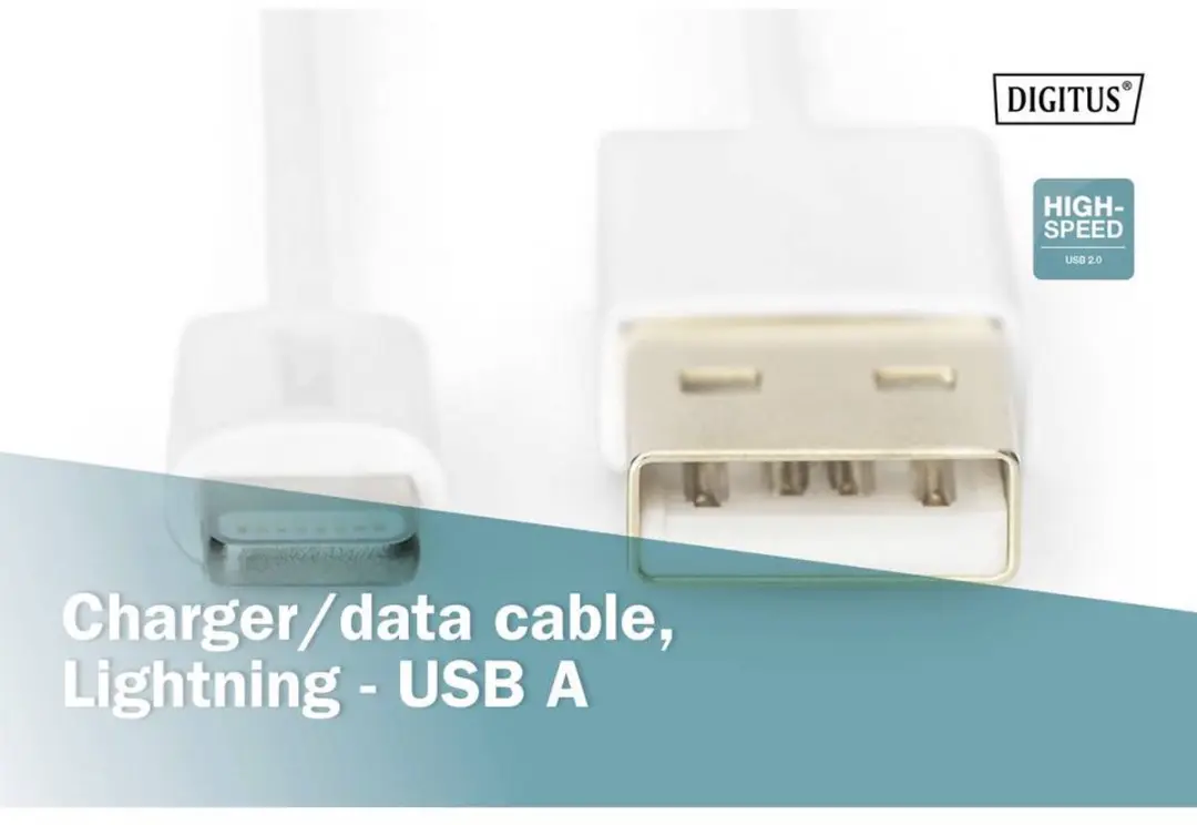 Digitus DB-600106-010-W USB-kabel 1m - Wit