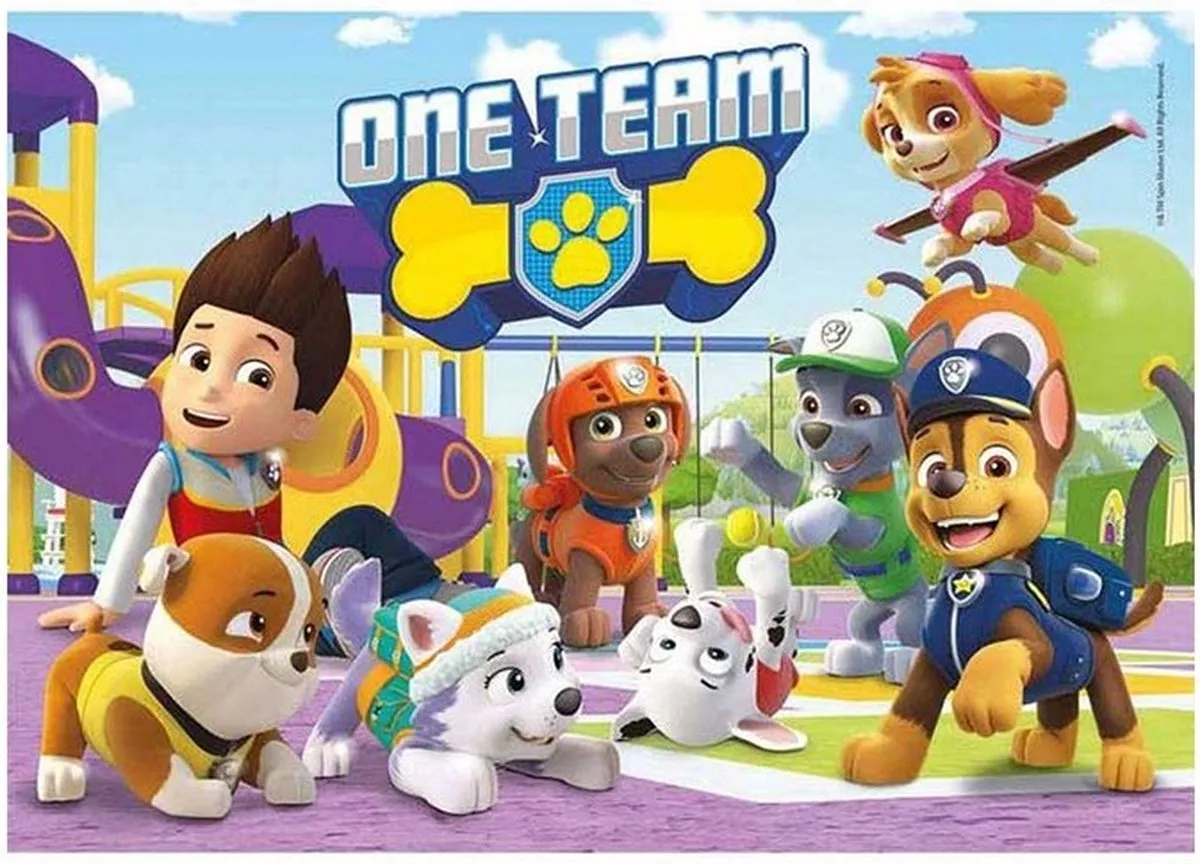 Clementoni Paw Patrol One Team Puzzel 104 Stuks - Meerkleurig - afbeelding 2 van 2