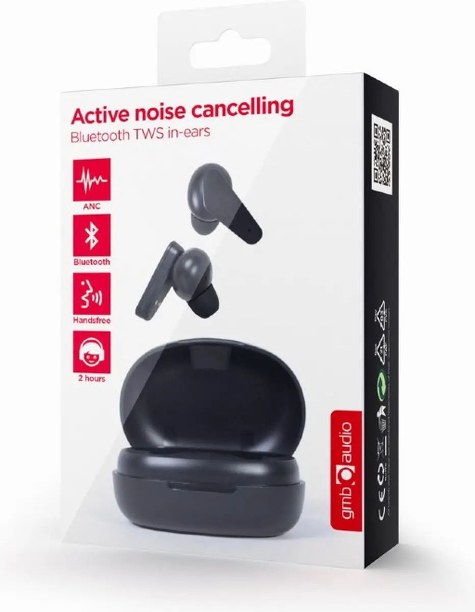 Gembird TWS-ANC-MMX In-Ear Headset - Zwart - afbeelding 2 van 6