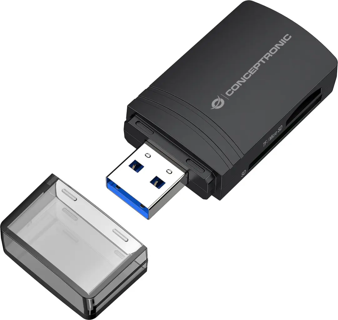 Conceptronic BIAN06B Geheugenkaartlezer USB 3.2 Gen 1
