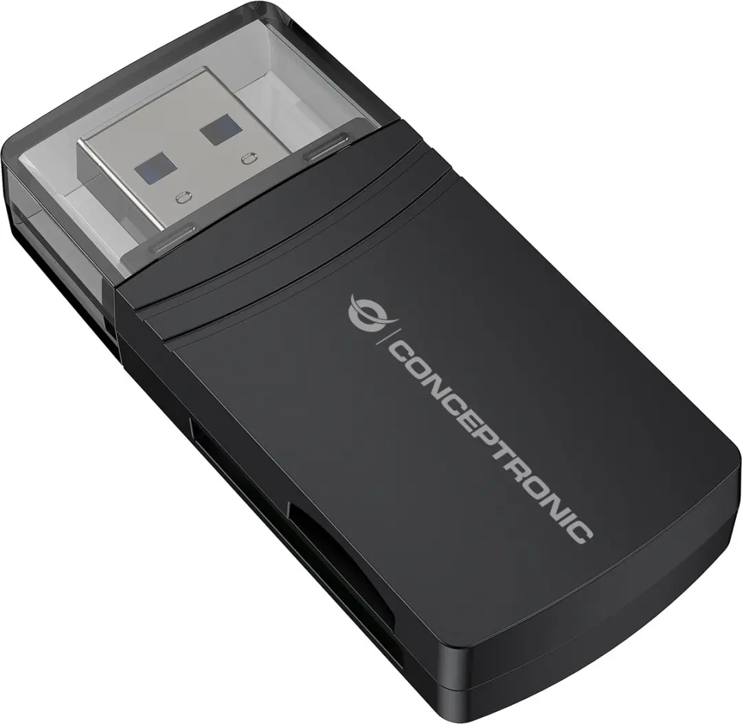 Conceptronic BIAN06B Geheugenkaartlezer USB 3.2 Gen 1 - Zwart - afbeelding 6 van 6