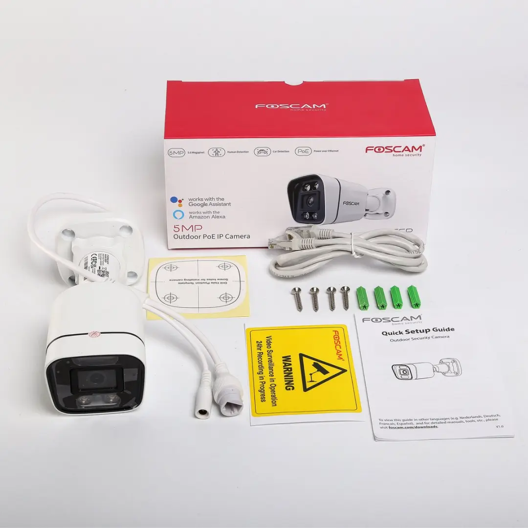 Foscam V5EP-W Buiten IP Camera 5MP - Nachtzicht 20m - Wit