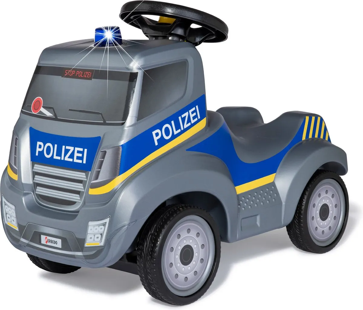 Rolly Toys FerbedoTruck Polizei Loopauto - Blauw